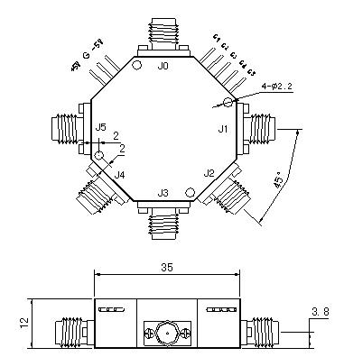 
单刀五掷微波开关SP5T系列