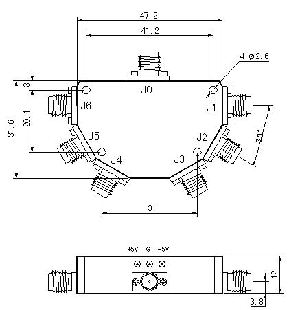 单刀六掷微波开关SP6T系列