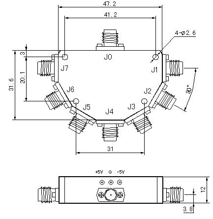 单刀七掷微波开关SP7T系列