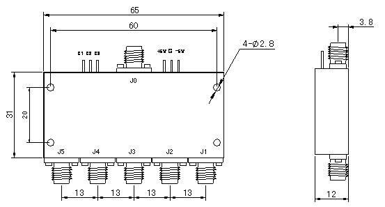 单刀五掷微波开关SP5T系列