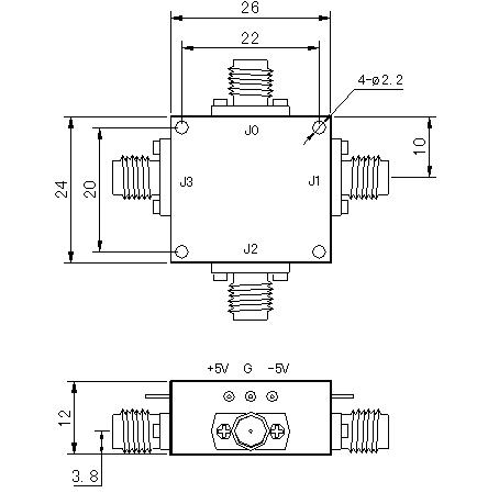 单刀三掷微波开关SP3T系列