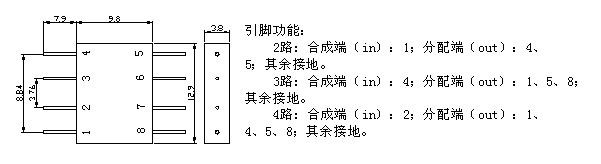 三路0°功分器/合成器PD30系列